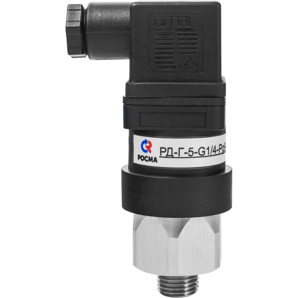 Изображение товара Реле давления РОСМА РД-Г-4 0.1-0.5МПа, НР G1/4, мембрана HNBR, разъем Pg9, на повышение D070-09047