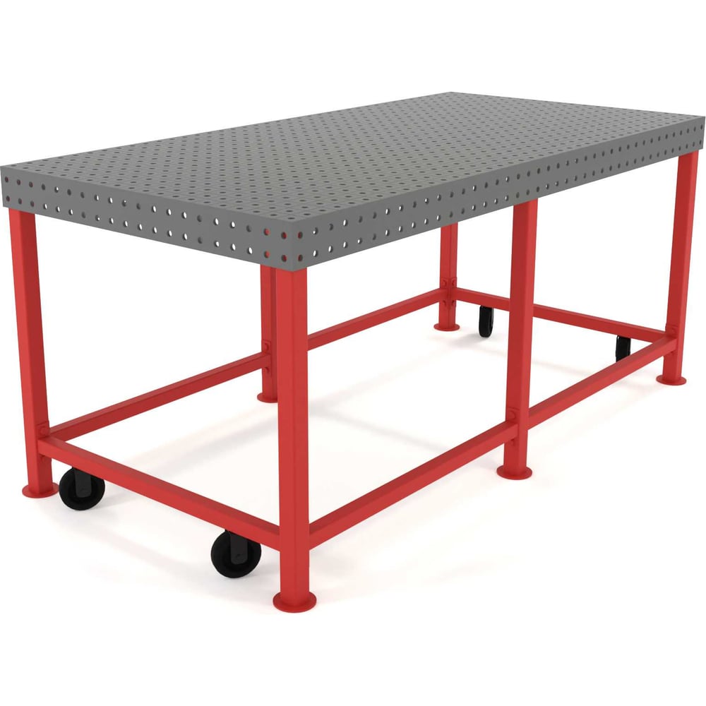 Изображение товара Сварочный стол Flamet 1000х2000 Optima 8 мм с колесами и перемычками