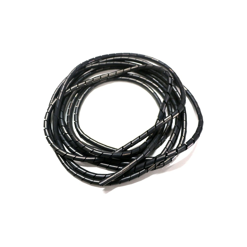 Изображение товара Спиральная пластиковая оплетка PARLMU SWB 16-1-k100 полиэтилен, размер 16, бухта 100 m, цвет черный PR4100700-100