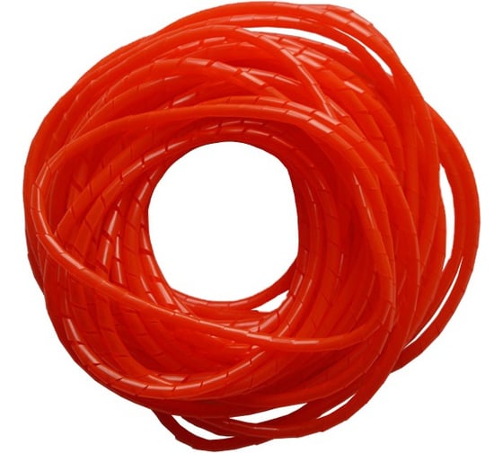 Изображение товара Спиральная пластиковая оплетка PARLMU SWB 12-3-k100 полиэтилен, размер 12, бухта 100 m, цвет красный PR4300500-100
