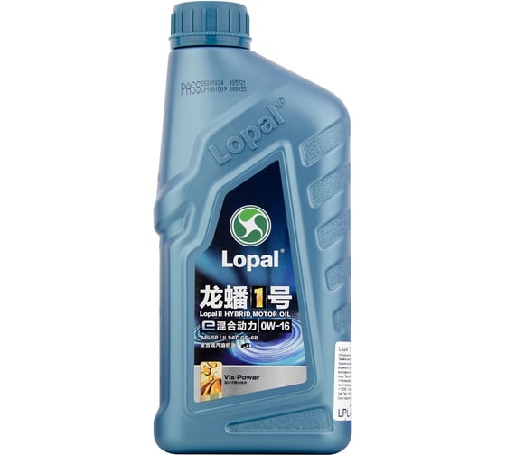 Изображение товара Моторное масло Lopal 1 HYBRID MOTOR OIL 0W-16 (1л) LPL37223