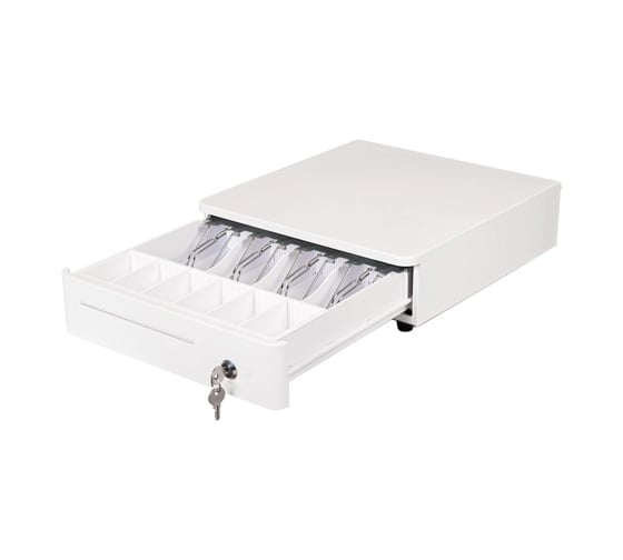 Изображение товара Денежный ящик МЕХЭЛЕКТРОН-М H330R с открыванием Push-On белый