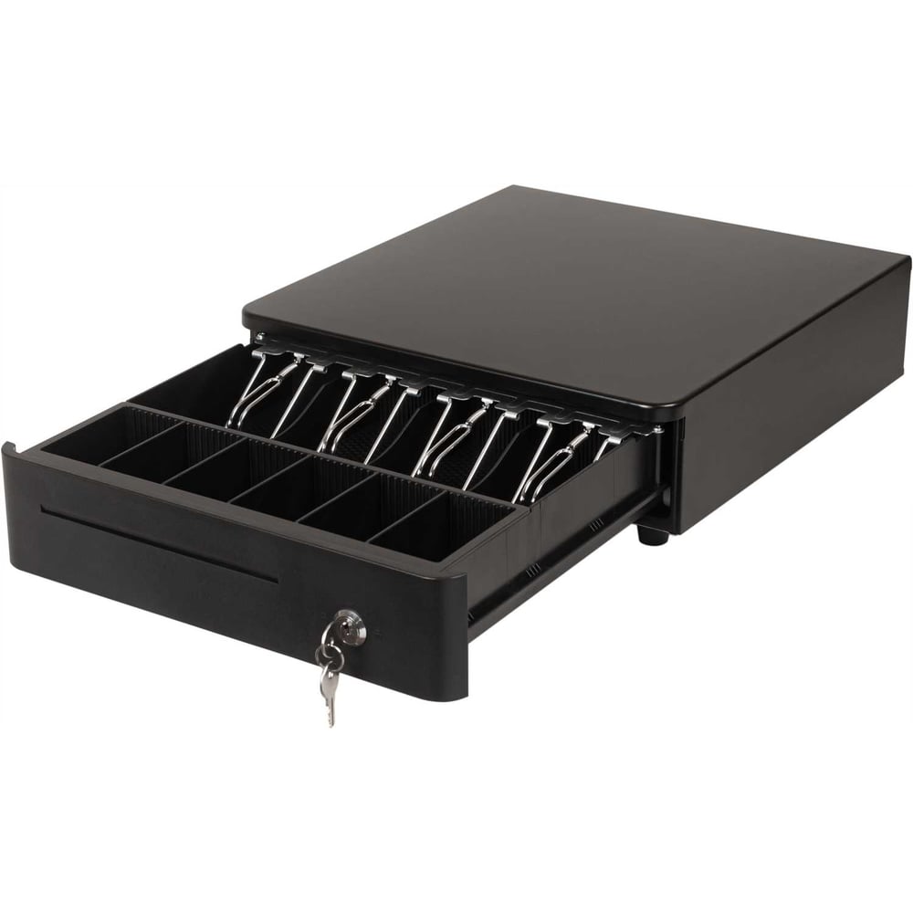 Изображение товара Денежный ящик МЕХЭЛЕКТРОН-М H330R с ключевым замком и отделениями