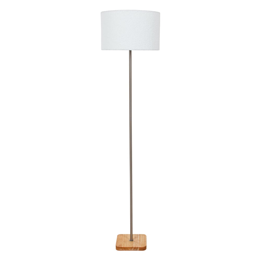 Изображение товара Современный торшер ARTE LAMP CHARLIE A5071PN-1SS с тканевым плафоном и классическим дизайном