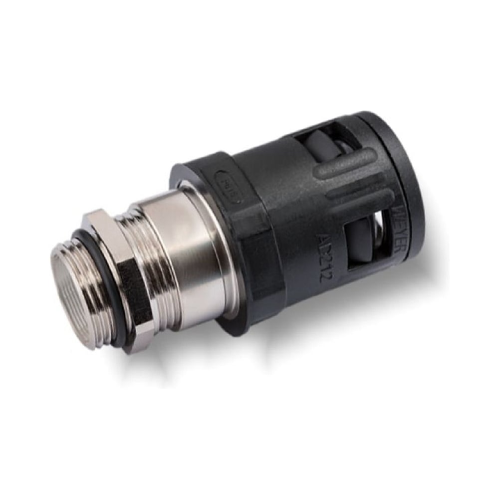 Изображение товара Муфта для гофрированных труб Weyer WQGMZE-M18B/AD15.8 коннектор прямой, нар. M18х1.5 WE0702100