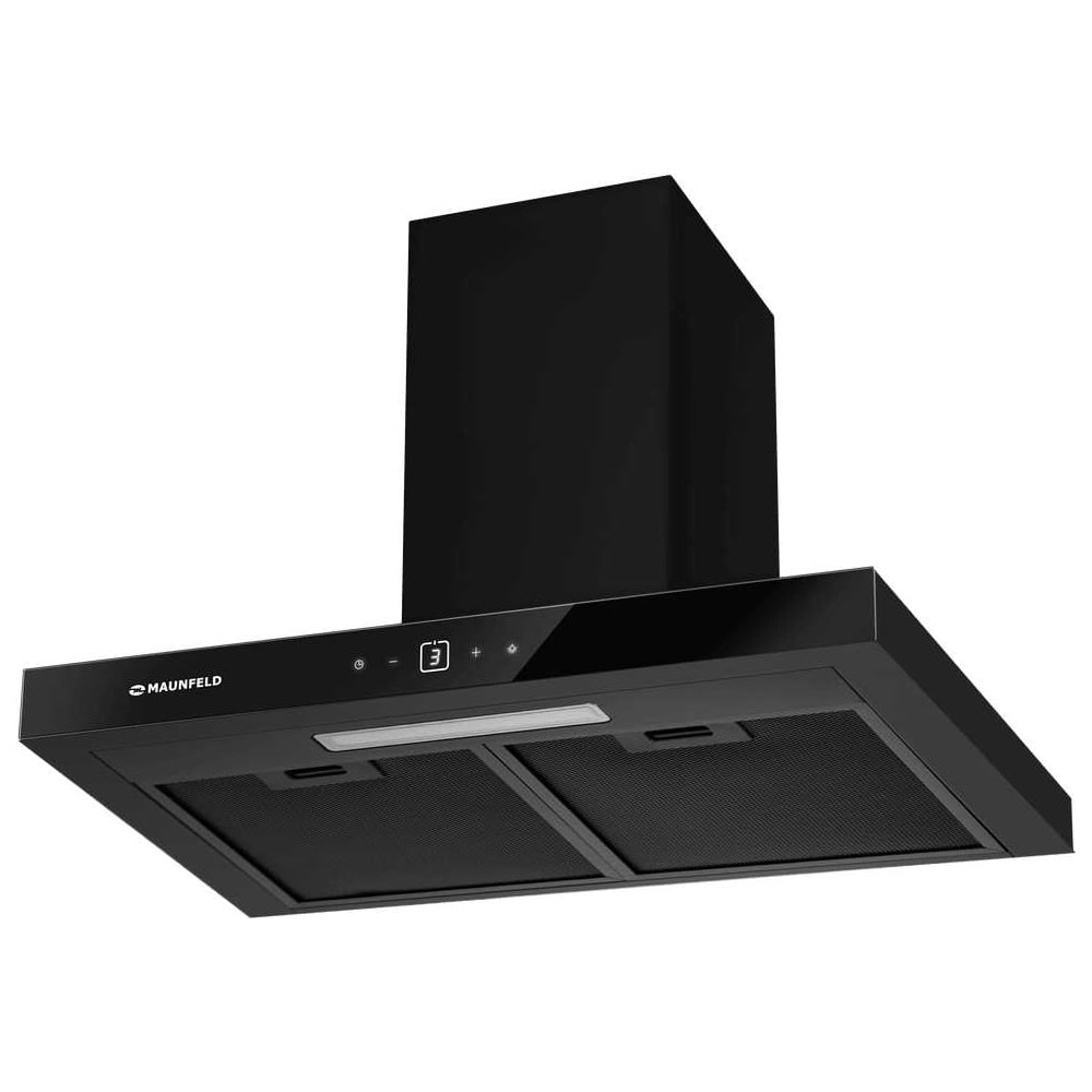 Изображение товара Кухонная вытяжка Maunfeld Breeze 60 черная, сенсорное управление, 800 м³/ч, T-образная