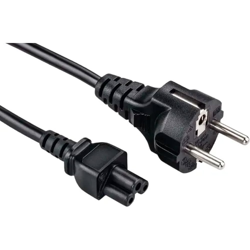 Изображение товара Кабель питания "КОМПАНИЯ ФОРТОН" сетевой шнур для ноутбука, монитора, C5, 3pin, 220V, 1.0 метра, чёрный (кратно 5шт) ВИ220