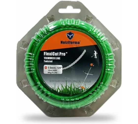 Изображение товара Леска для триммера витая Holzfforma FlexiCut Pro 3мм/15м TW003015PRO