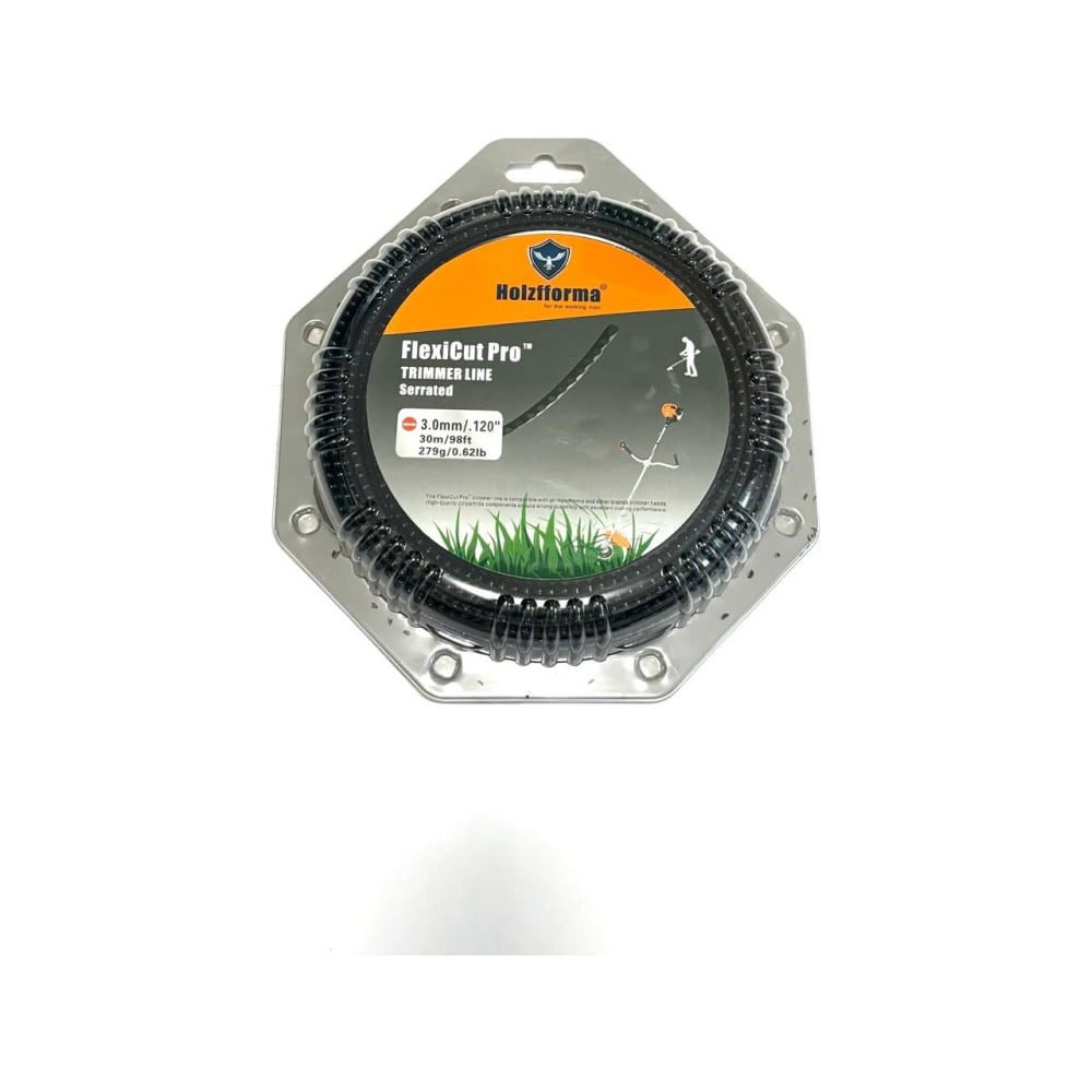 Леска для триммера зазубрины Holzfforma FlexiCut Pro 3мм/30м SR003030PRO