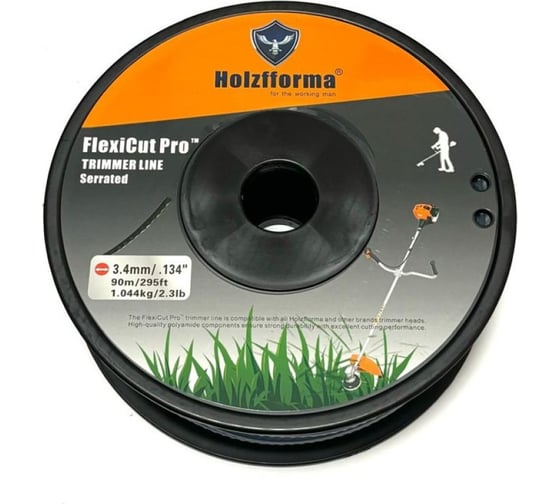 Изображение товара Леска для триммера зазубрины Holzfforma FlexiCut Pro 3.4мм/90м SR003490PRO