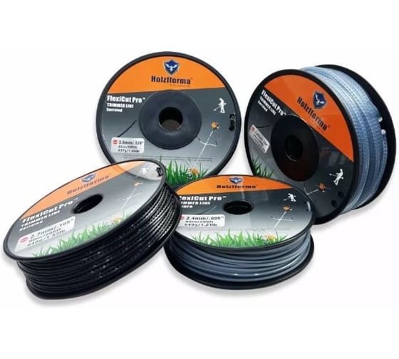 Изображение товара Леска для триммера зазубрины Holzfforma FlexiCut Pro 3.4мм/300м SR034300PRO