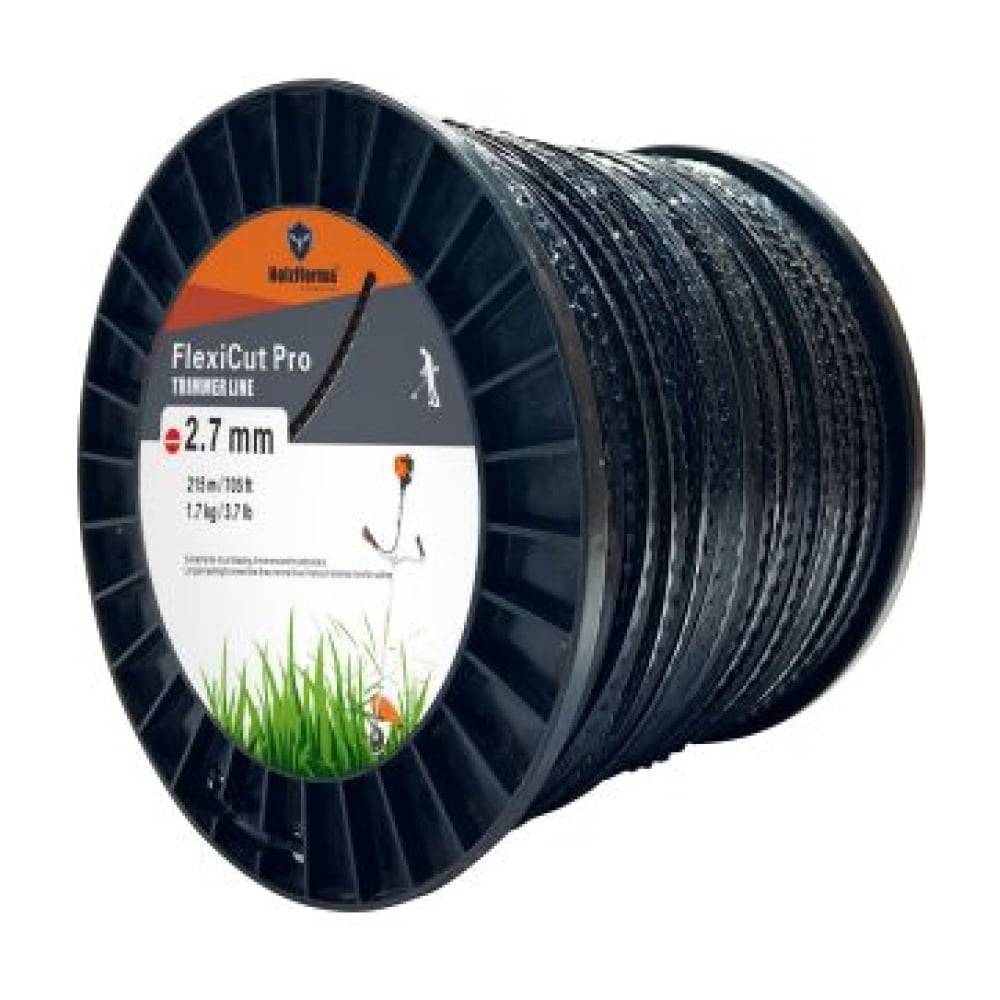 Леска для триммера с зазубринами Holzfforma 2.7мм/215м PJ93343PRO