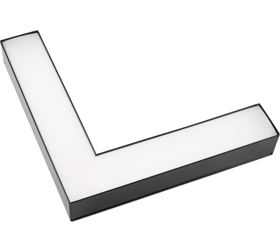 Изображение товара Светильник светодиодный PSO-02L 16Вт 4000K BLACK L-обр. IP40 универсальный монтаж: накладной, подвесной, в реечный потолок Jazzway 5069008