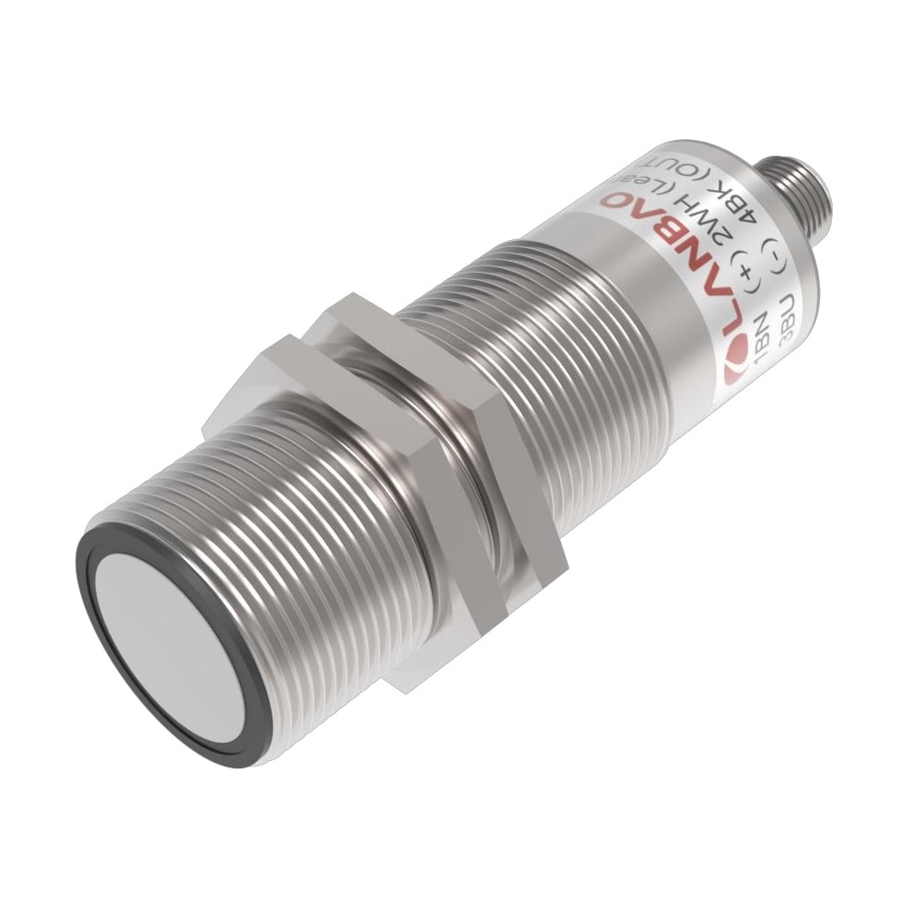 Изображение товара Ультразвуковой датчик Lanbao UR30-CM3DPB-E2 Sn=180-3000 мм, PNP NO/NC (Програм) 18...30 DC, разъем М12 08-00017068