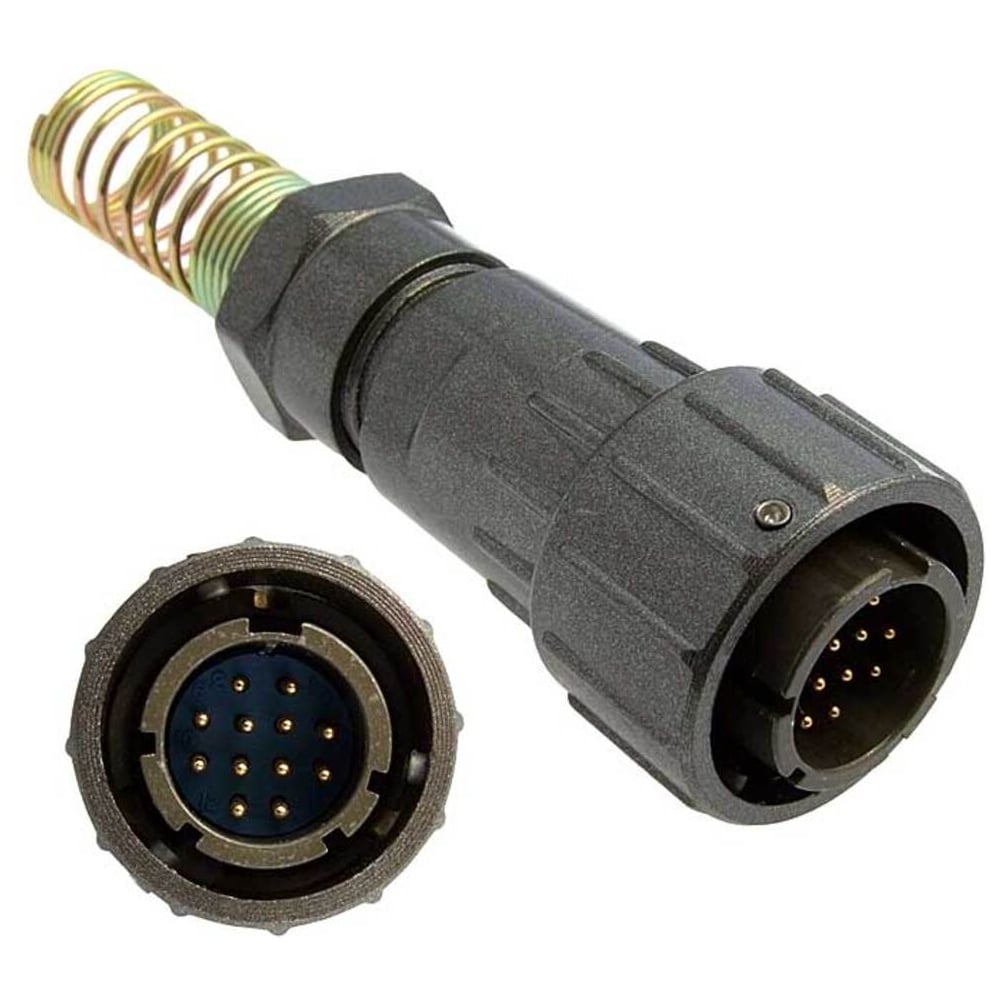 Изображение товара Разъем RUICHI FQ18-12pin TJ-10 IP67 алюминий для электромонтажа