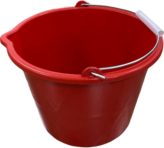 Изображение товара Ведро ACCURATE неразрушаемое для строительных работ, 20 л, красное, с усиленной ручкой MN-89-102