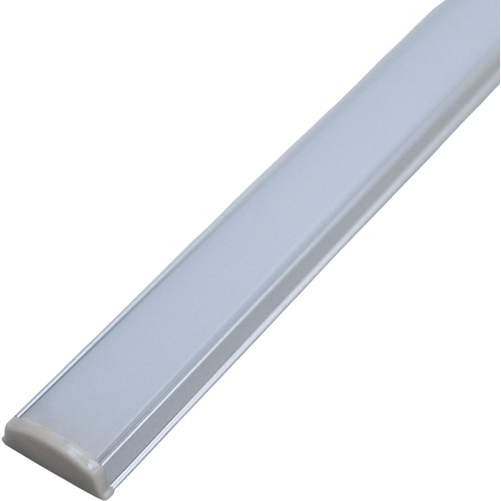 Изображение товара Алюминиевый накладной профиль прямой с экраном truEnergy 15x5,6мм анодированный 2м