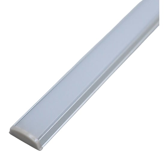 Изображение товара Алюминиевый накладной профиль прямой с экраном truEnergy 15x5, 6мм анодированный 2м 19060