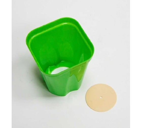 Изображение товара Горшок для рассады ЛЕТО 0.25 л, с вкладышем, пластик (163), 100 шт 90871