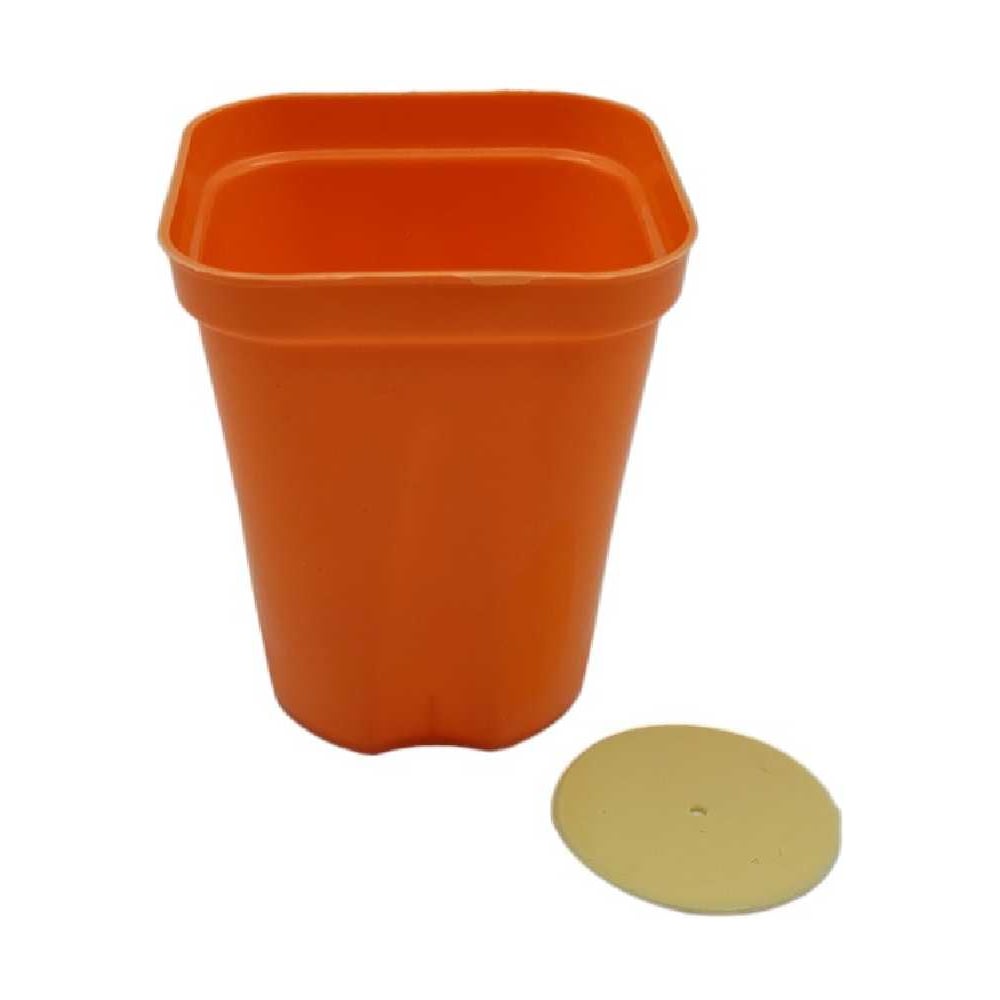 Изображение товара Горшок для рассады ЛЕТО квадратный 20 шт 0.25 л пластик