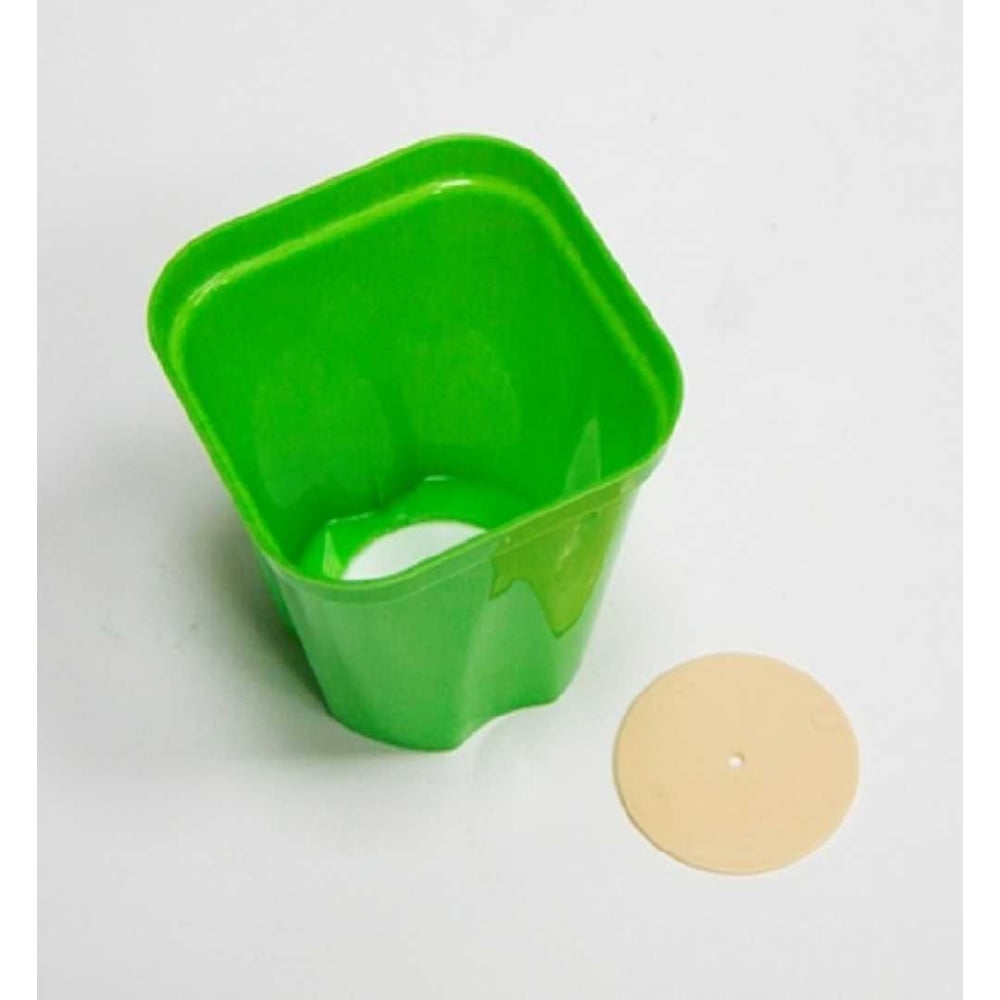 Изображение товара Горшок для рассады ЛЕТО 0.25 л, с вкладышем, пластик (163), 50 шт 90870