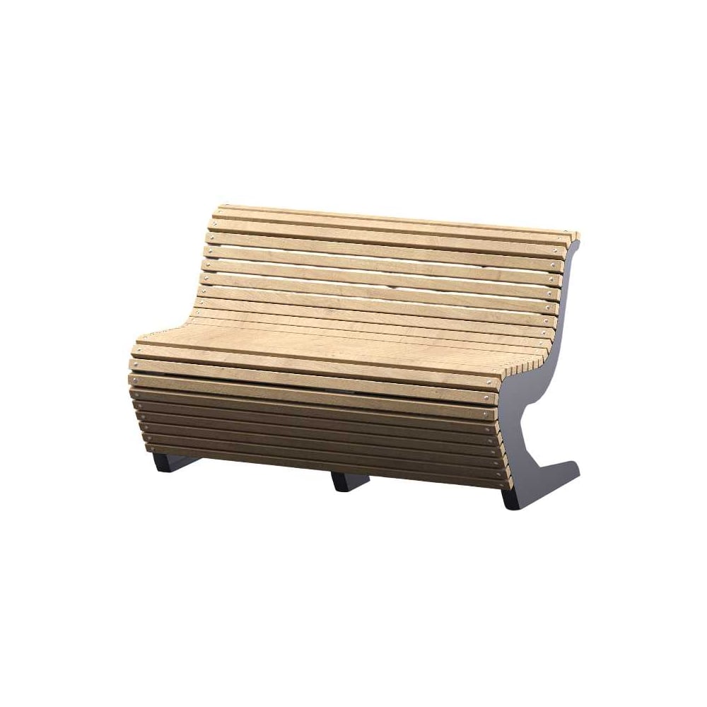 Изображение товара Скамейка Гео-Мебель Волна FG777 из металла и дерева для улицы и интерьера