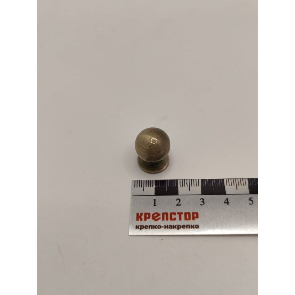 Изображение товара Мебельная ручка-кнопка Крепстор РК-288 бронза 4 шт для мебели