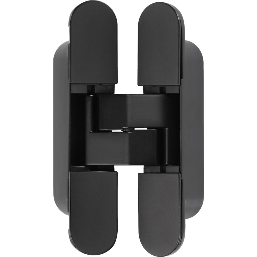 Изображение товара Петля дверная Puerto скрытой установки 115х23мм, соосная, универсальная, с 3D-регулировкой, черный матовый B2B CDH-3D 115x23 MBL (2шт)