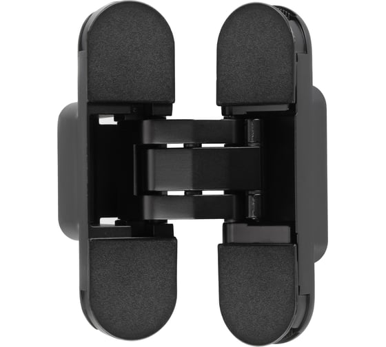 Изображение товара Петля дверная Puerto скрытой установки 110х30мм, соосная, универсальная, с 3D-регулировкой, черный матовый B2B CDH-3D 110x30 MBL (2шт)