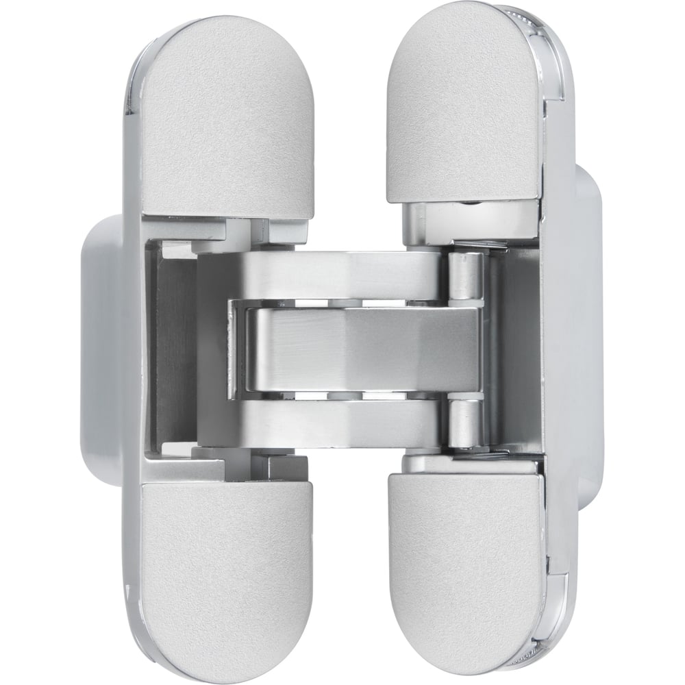 Изображение товара Петля дверная Puerto скрытой установки 110х30мм, соосная, универсальная, с 3D-регулировкой, хром матовый B2B CDH-3D 110x30 MCR (2шт)