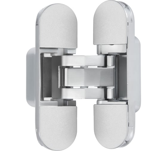 Изображение товара Петля дверная Puerto скрытой установки 110х30мм, соосная, универсальная, с 3D-регулировкой, хром матовый B2B CDH-3D 110x30 MCR (2шт)