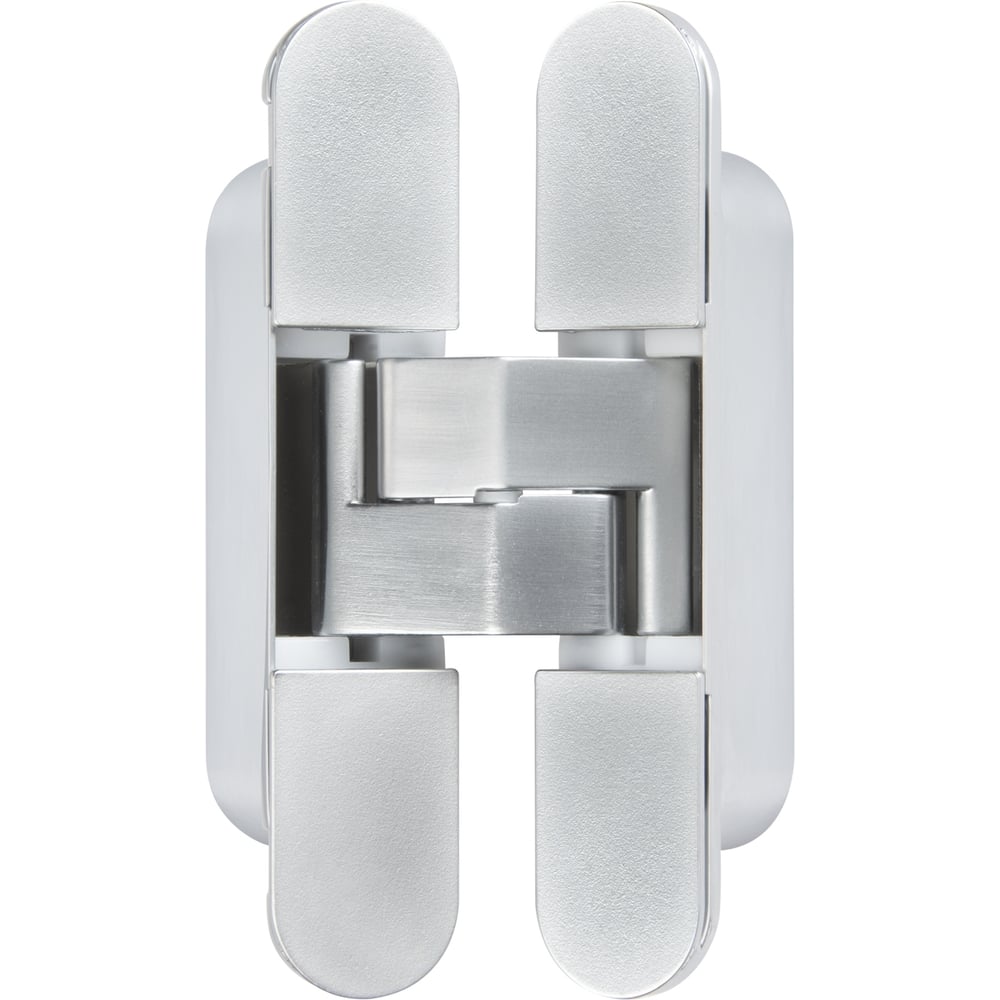 Изображение товара Петля дверная Puerto скрытой установки 115х23мм, соосная, универсальная, с 3D-регулировкой, хром матовый B2B CDH-3D 115x23 MCR (2шт)