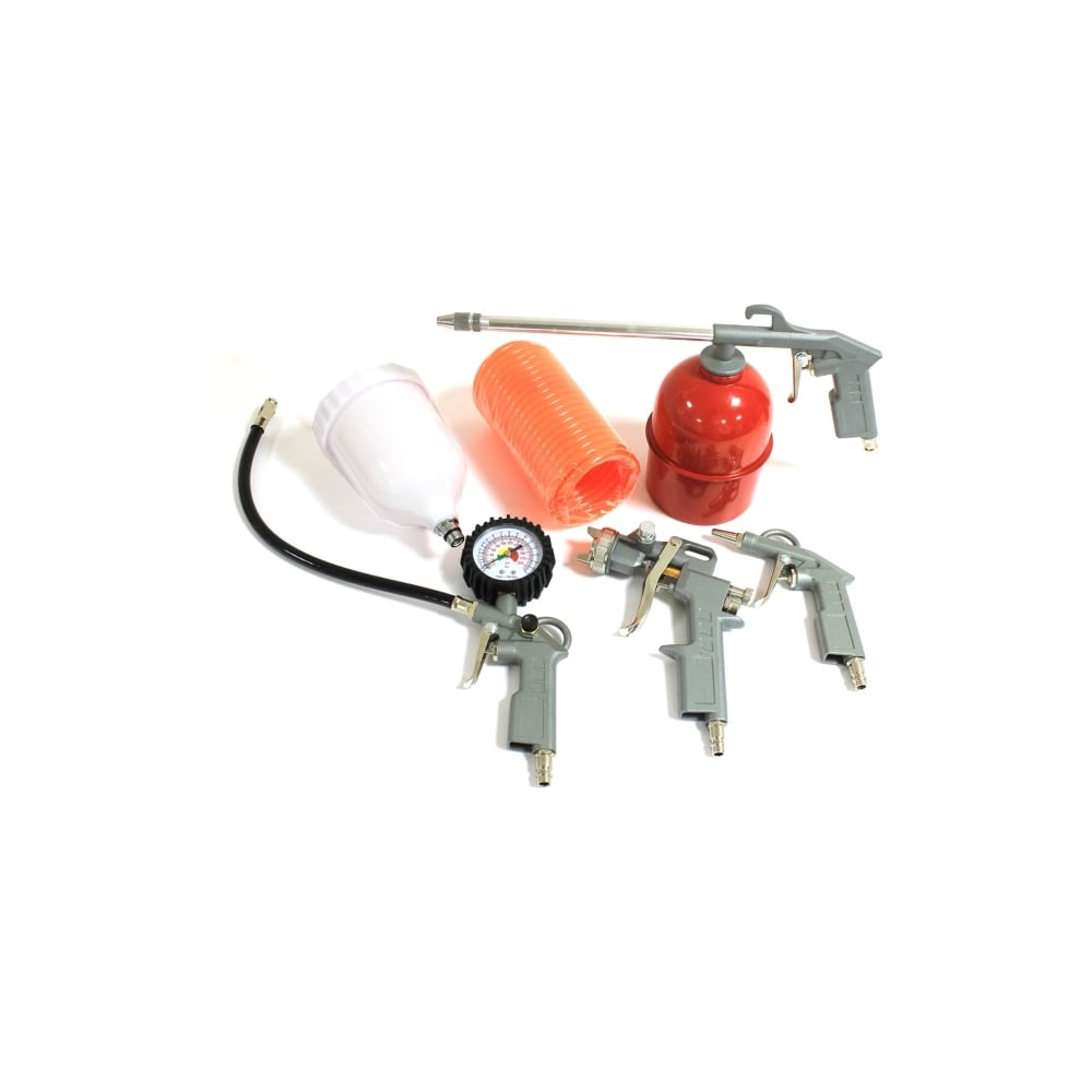 Изображение товара Набор аксессуаров для компрессора СИЛАЧ НИП-5В 5 предметов бытовой комплект высокого качества