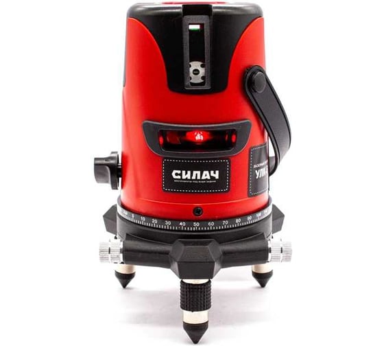 Изображение товара Уровень лазерный СИЛАЧ 5 линий красные, кейс, самовыр. 3-5 сек. УЛК-5 (1/10) 026339