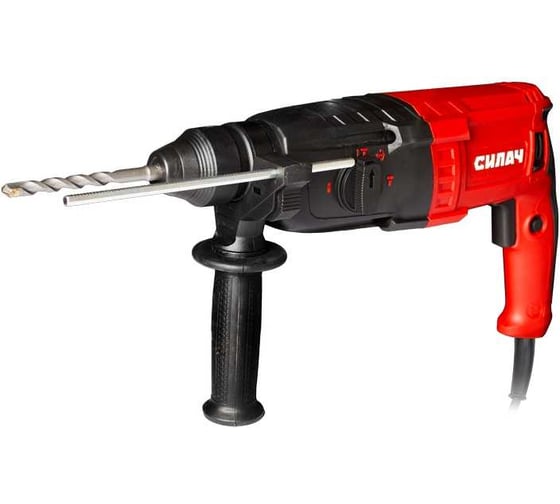 Изображение товара Перфоратор электрический СИЛАЧ ПЭ-3.4-950П (950Вт, 0-1300об/мин, 0-5500уд/мин, 3,4Дж, 3 реж, SDS+) кейс (1/4) 026611