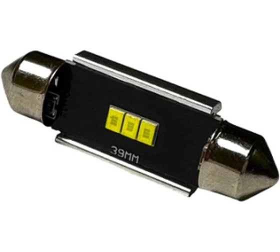 Изображение товара Автолампа светодиодная LONGTEK Fest T11x38, 12–24 В, SV8.5-8, белая, 2028 SMD/3, 1 шт FT38-0225W