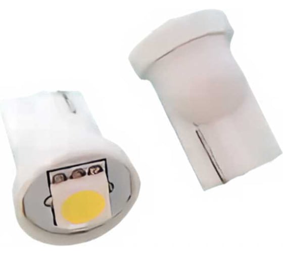 Изображение товара Автолампа светодиодная LONGTEK W5W(T10) 24V 0,24W W2,1x9,5d White , комплект 10 шт T10-1020W-24