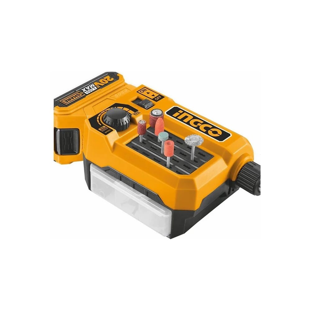 Изображение товара Гравер аккумуляторный INGCO 20 В (ПП 353) CMGLI20011