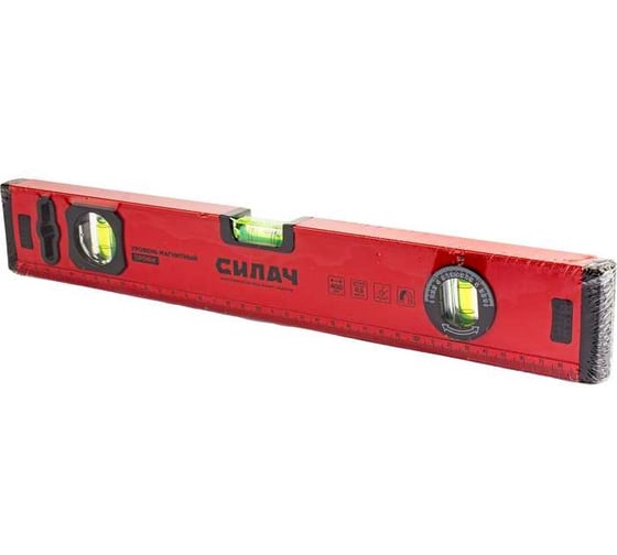 Изображение товара Уровень СИЛАЧ 400мм, строительный магнитный, ПРОФИ (1/30) 026840