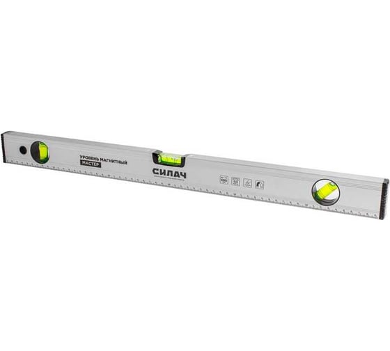 Изображение товара Уровень СИЛАЧ 600мм, строительный магнитный, МАСТЕР (1/60) 026837