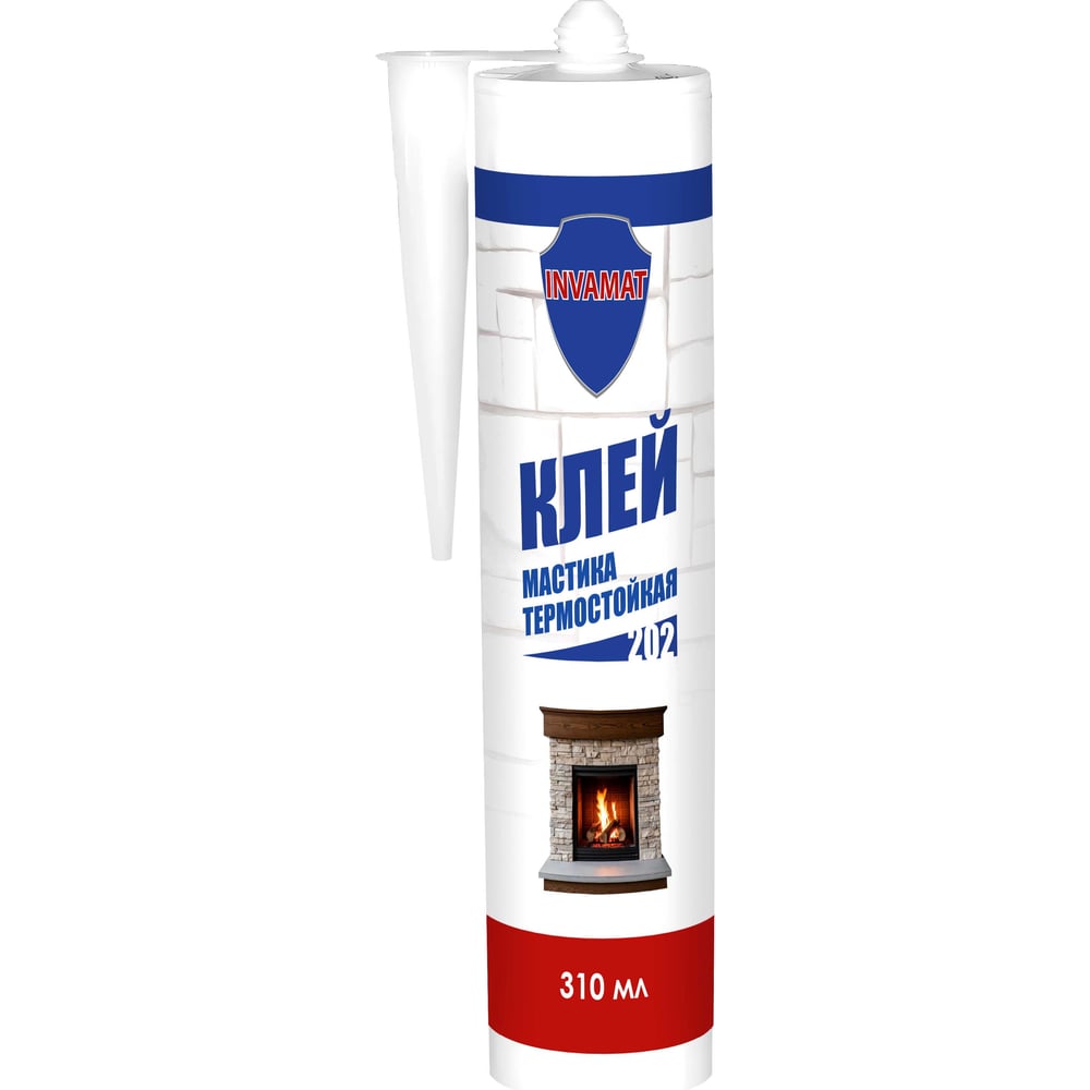 Изображение товара Термостойкая мастика INVAMAT 202 бежевый 310 мл для внутренней отделки