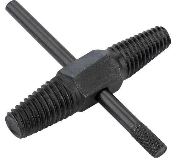 Изображение товара Экстрактор двухсторонний для извлечения сломанной резьбы из труб 1/2-3/4 Forcekraft в комплекте с воротком, набор 2пр. FK-EX-Y214(65763)