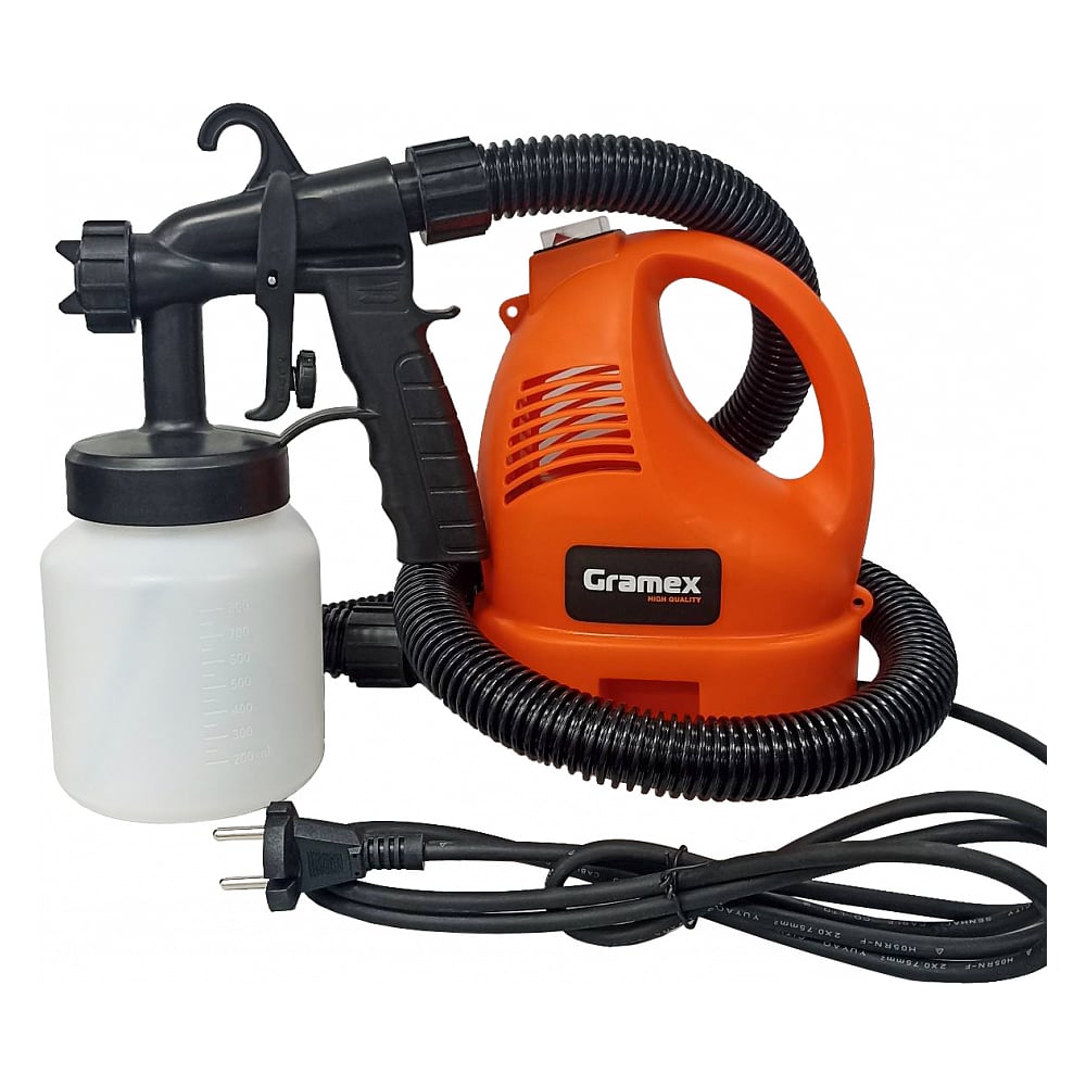 Изображение товара Электрический краскопульт GRAMEX SGH-750 800 мл/мин 750 Вт бытовой