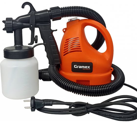Изображение товара Краскопульт электрический GRAMEX SGH-750 (800 мл/мин, 750 Вт, 140 атм, 0,8 л) (1/4) 026005