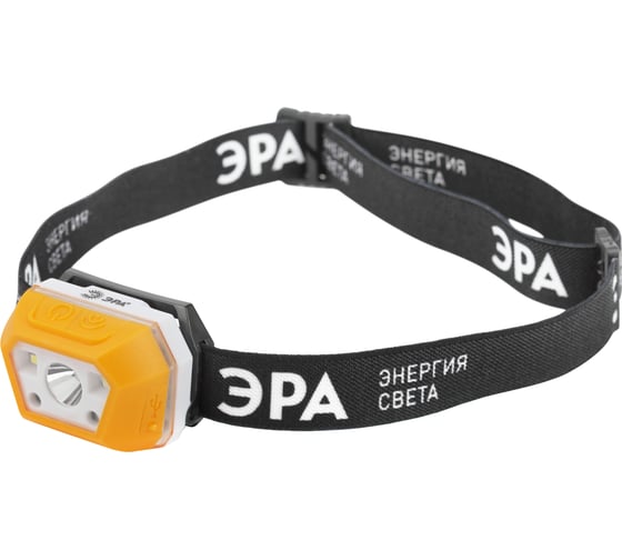 Изображение товара Налобный аккумуляторный светодиодный фонарь ЭРА Рабочие Практик GA810 3Вт, сенсорный, microUSB Б0052318