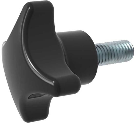 Изображение товара Комплект АЛТЕРВИА ручка крестообразная с наружной резьбой, бакелит Арт. (упаковка 4 штуки) A51212.912400830.4