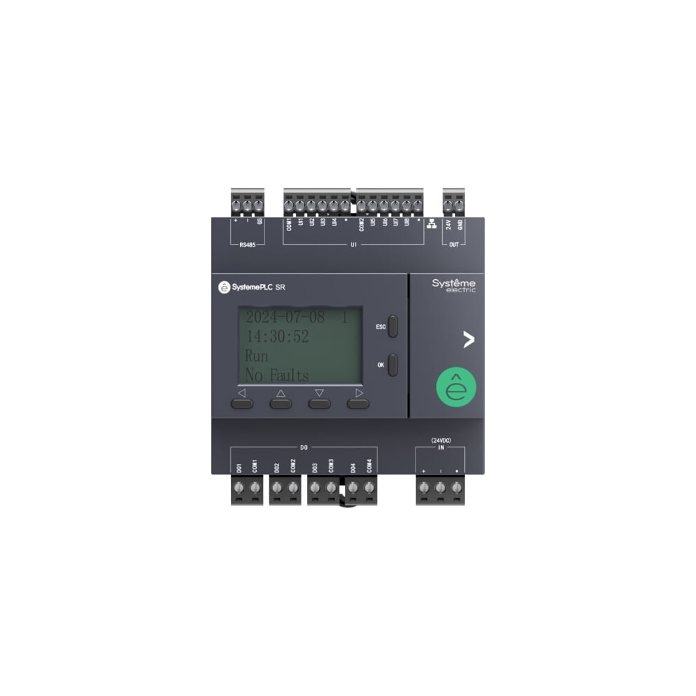 Изображение товара Интеллектуальное реле Systeme Electric SR2 SystemePLC 24 VDC дисплей RS485 RJ45