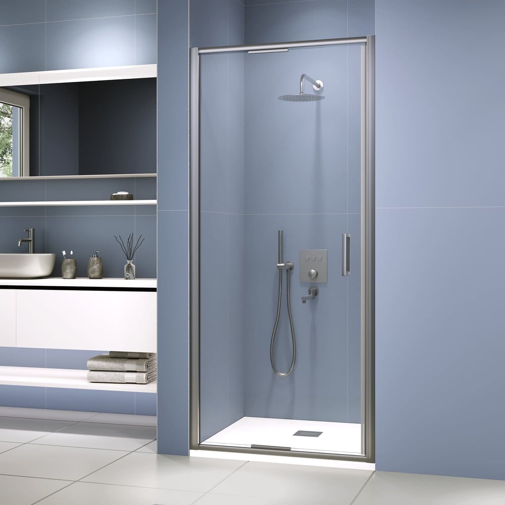 Изображение товара Душевая дверь RGW 80x200 SV-05-2-Gr серый рифленое 8 мм для ванной комнаты