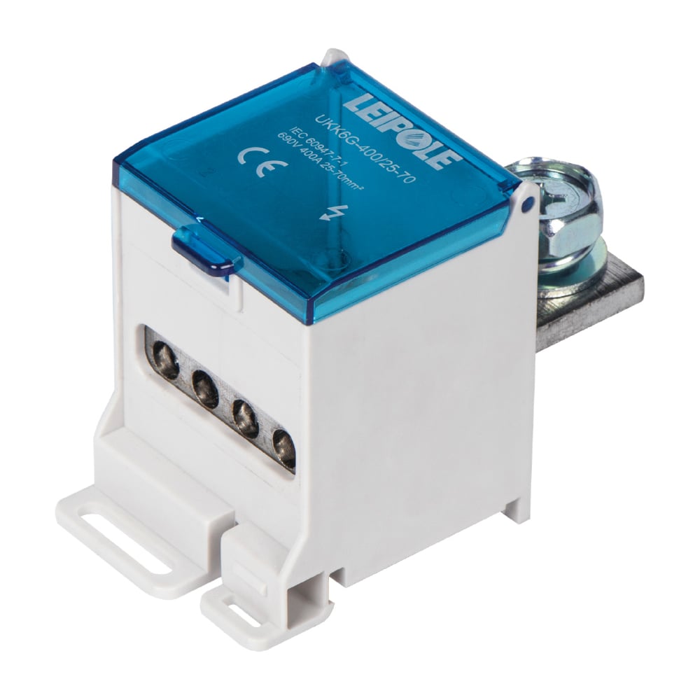 Изображение товара Распределительный блок Leipole UKK6NB 400А для DIN-рейки 690В кабельный щит