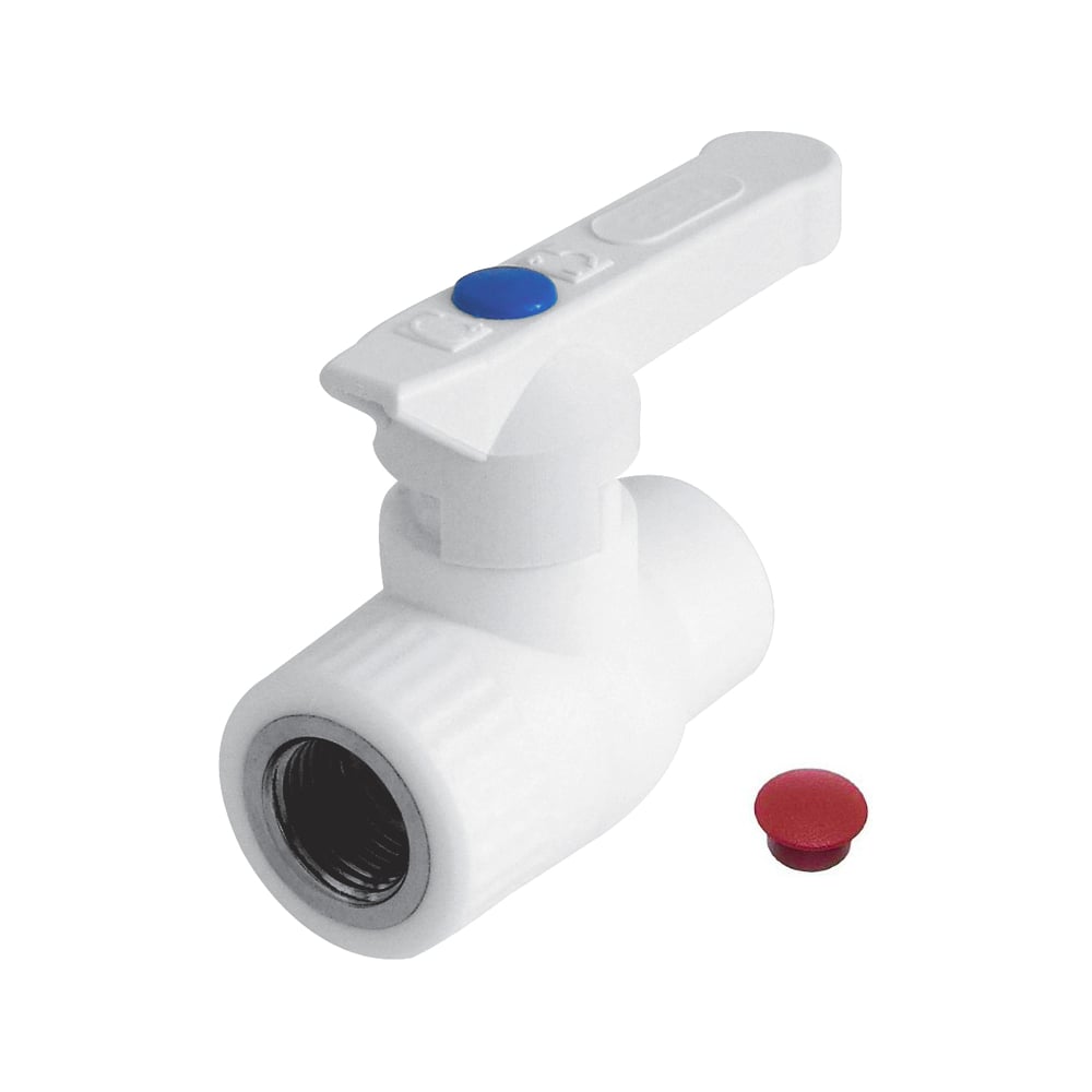 Изображение товара Белый кран шаровой Imperial ф 25-3/4 внут. полипропиленовый PPR 40-062